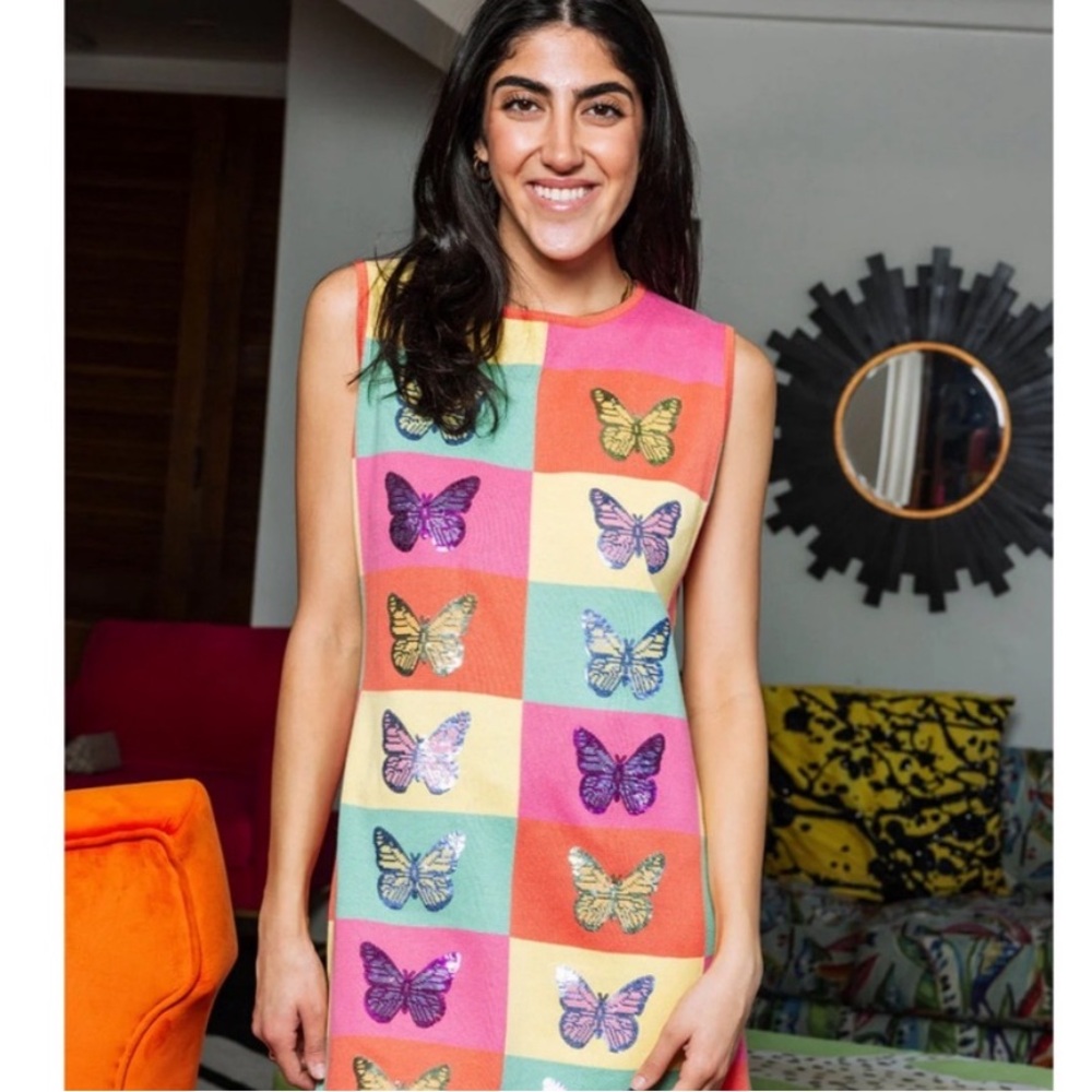QUEEN OF SPARKLES QOS Colorful Butterfly Print Dress - Picture 5 of 11